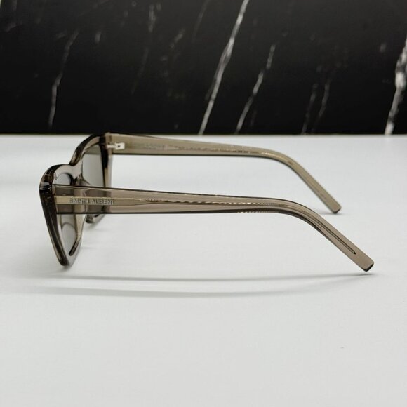 NEW SL276 MICA 043 SAINT LAURENT WOMEN BROWN SQUARE SL 276 MICA 043 SUNGLASSES - Picture 7 of 10